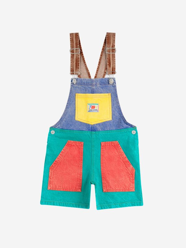 Джинсовый комбинезон для мальчиков (Smiling color block denim dungaree) торг. марки "BOBO CHOSES", арт. № B125AC09799102, материал: 100% органический