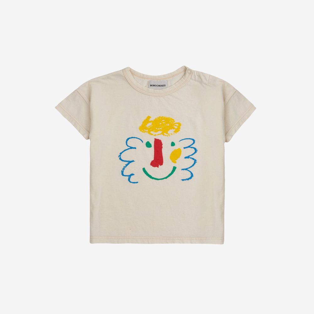 Baby Happy Mask T-shirt| 124AB00211008