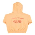 hooded sweatshirt | peach w/ multicolor circles print,4y толстовка с капюшоном | персиковый с разноцветным принтом в виде кругов