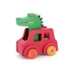 Деревянная машинка с гудком "Крокодил" (Crocodile beep car - Andy Westface) торг. марки "Vilac", арт. № 7426G