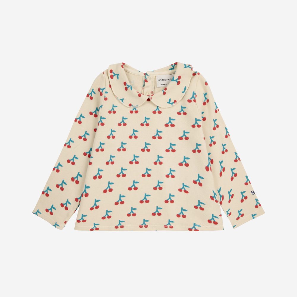 Baby Cherry all over collar T-shirt