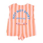 short sleeveless jumpsuit | orange & pink stripes,3y короткий комбинезон без рукавов | оранжево-розовые полоски,