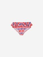 Baby Ribbon Bow all over swim ruffle culotte| 124AB12351009