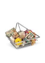 Игрушечная корзина с продуктами (MINI MARKET GROCERY SET) торг. марки "Konges Slоjd", арт. № KS104994
