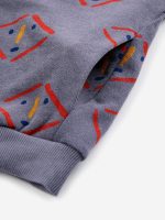 Masks all over zipped hoodie| 124AC05846015
