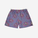 Masks all over woven shorts| 124AC07246011