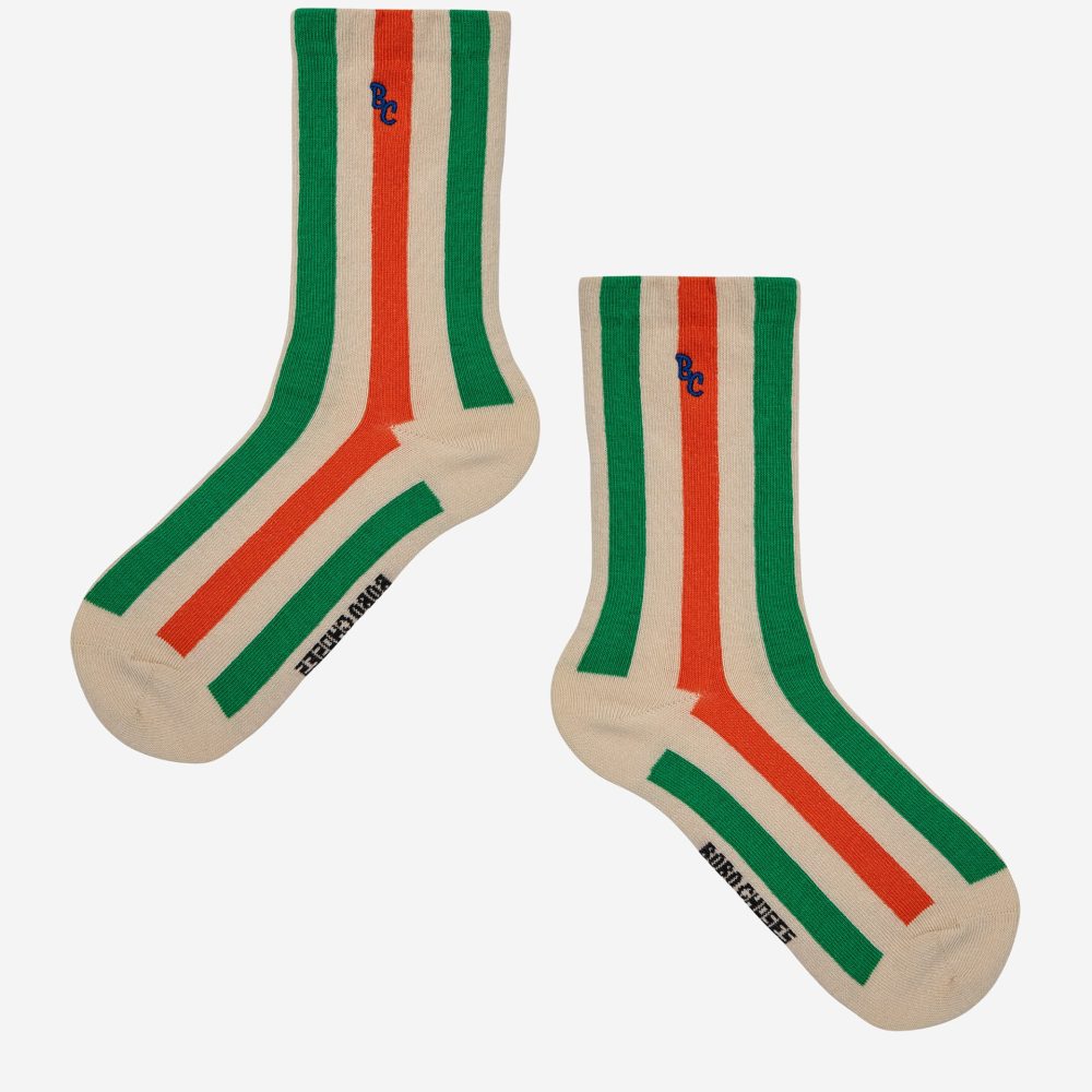 Vertical Stripes long socks| 124AI01120082