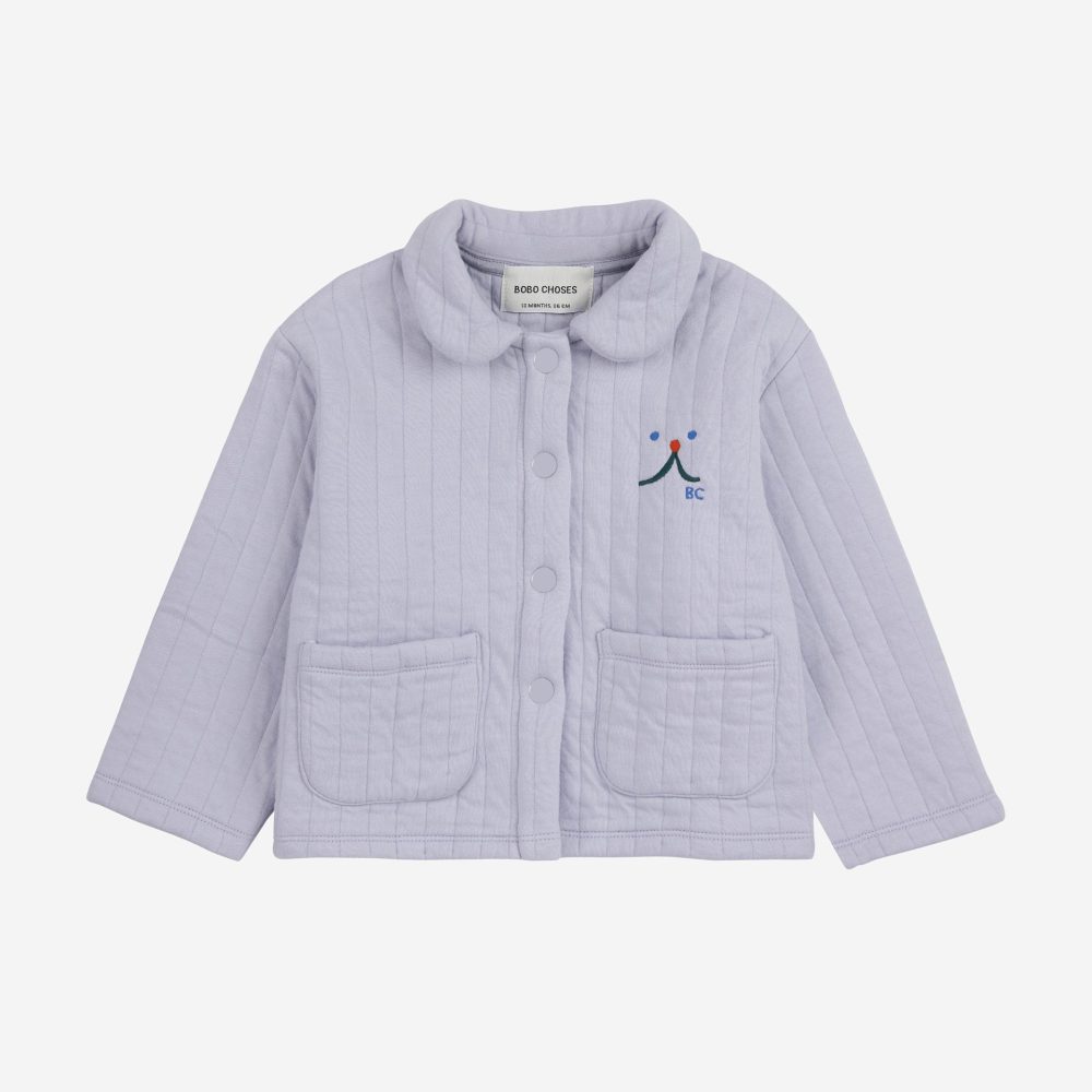 Baby Funny face quilted buttoned sweatshirt