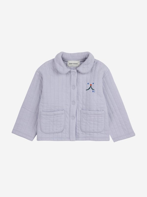 Baby Funny face quilted buttoned sweatshirt