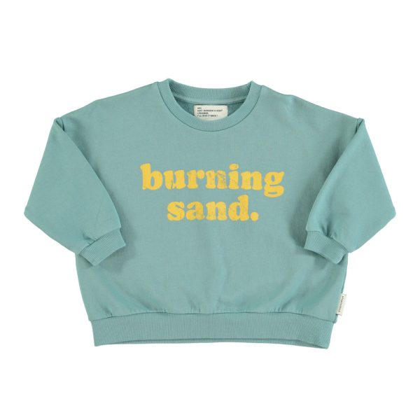 sweatshirt | green w/ "burning sand" print,8y толстовка | зеленый с принтом горящий песок,