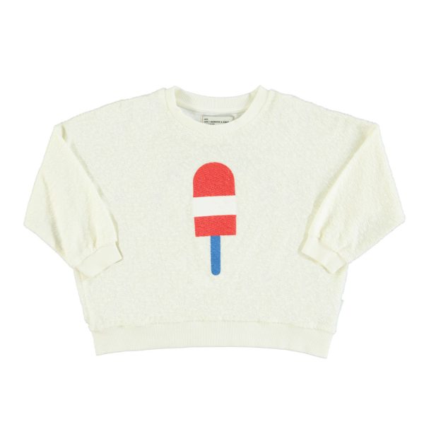 sweatshirt | ecru w/ ice cream print,24m толстовка | экрю с принтом мороженого