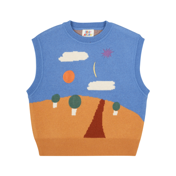 Жилет для мальчиков (Landscape Knit Vest), торг. марки "JELLY MALLOW", арт.№ JM2520204, материал: акрил 49%, полиэстр 30%, нейлон 21%