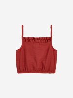 Tomato woven top| 124AC15660001