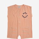 Bobo Choses Circle Vertical Stripes playsuit| 124AC11880013