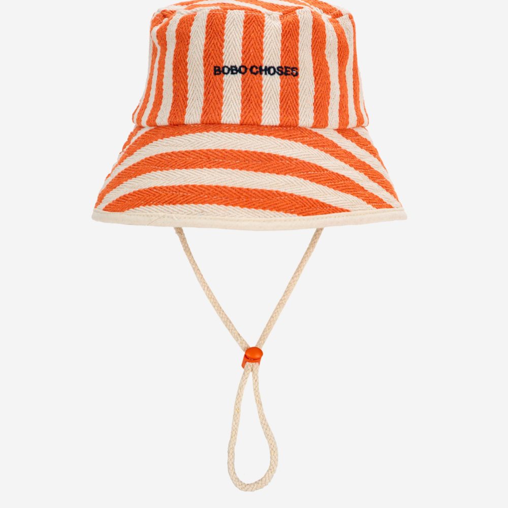 Панама (Bobo Choses Striped bucket hat) торг. марки "BOBO CHOSES", арт. № B125AI01981152, материал: 50% переработанный хлопок, 50% хлопок, размер: HEA