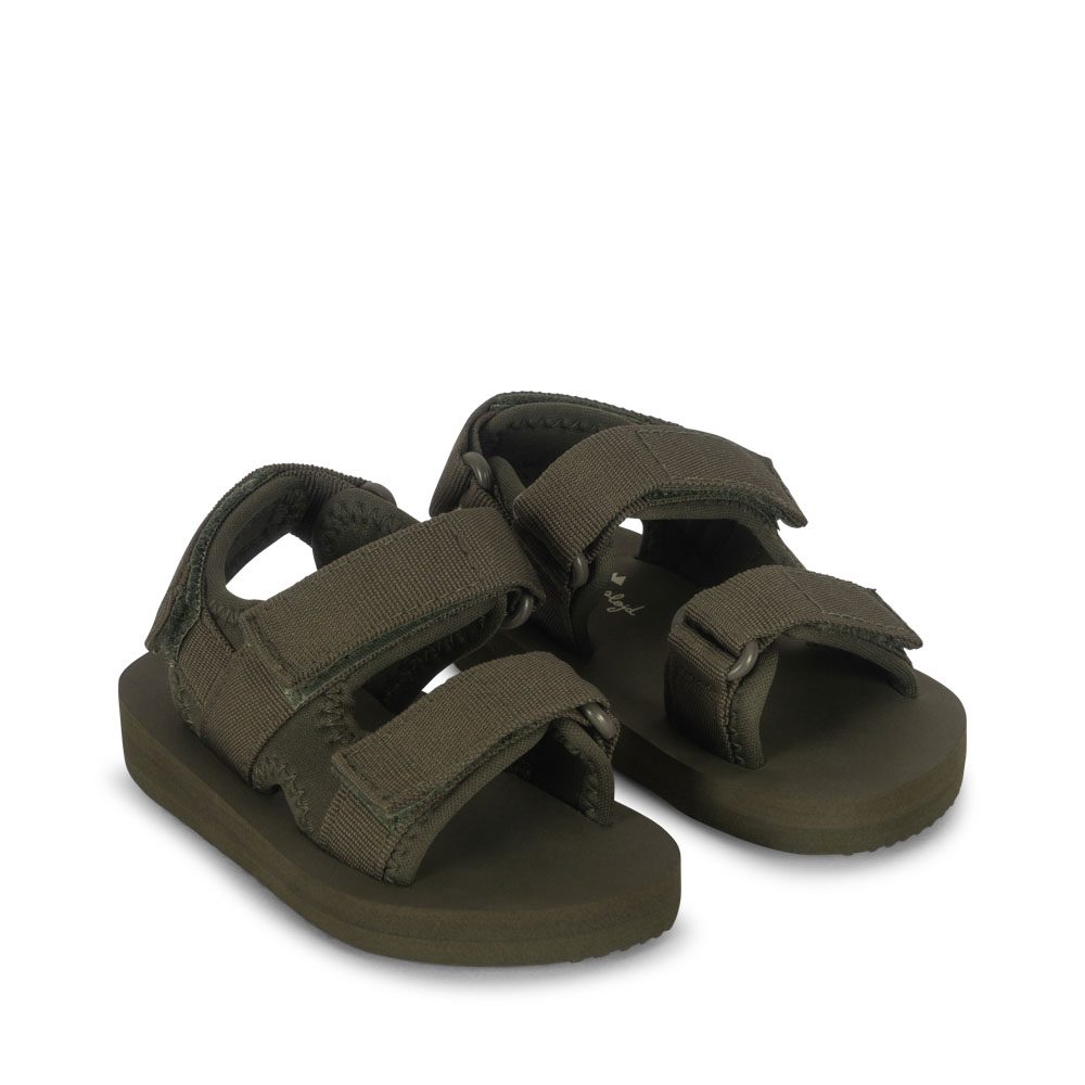 Сандали для детей (SUN SANDAL SOLID - BURNT OLIVE - 2631) торг. марки "Konges Slоjd", арт. № KS102558, материал: верх- мультиэластан с полиэстерной ле