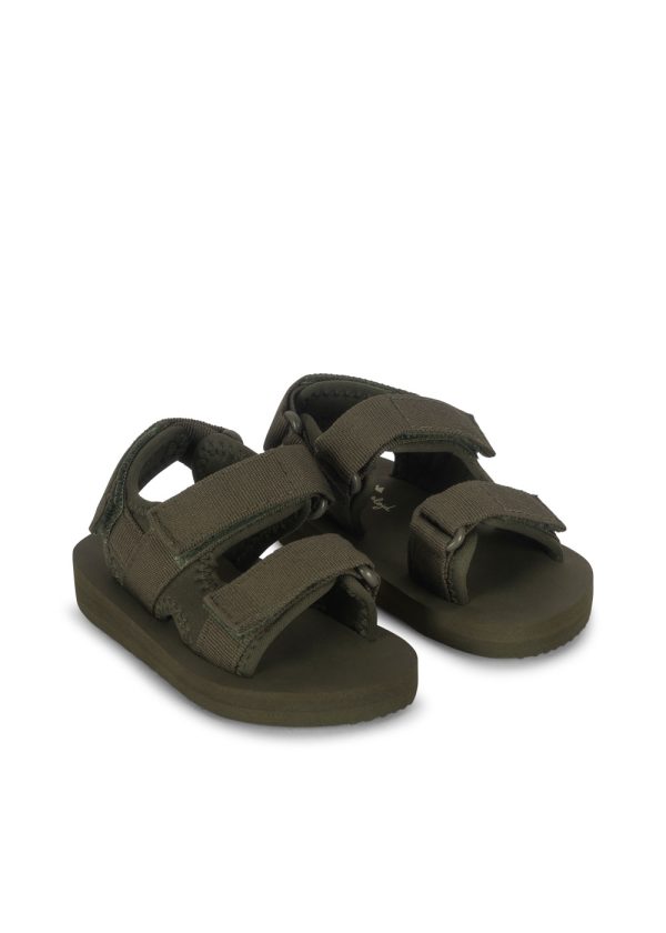 Сандали для детей (SUN SANDAL SOLID - BURNT OLIVE - 2631) торг. марки "Konges Slоjd", арт. № KS102558, материал: верх- мультиэластан с полиэстерной ле