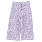 Flare trousers | lavender w/ animal print,10y Брюки-клеш | лавандовый с анималистичным принтом