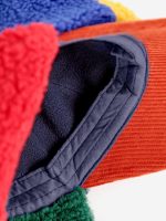 Baby Color Block sheepskin chapka