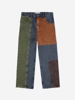 Джинсовые брюки для мальчиков (Bobo Choses color block denim pants - MULTICOLOR,10-11 Years) торг. марки "BOBO CHOSES", арт. № B225AC07899105, материал: 100% органический хлопок, возраст/размер: 10-11 лет