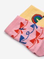 Rainbow & Ribbon Bow All Over short socks pack x 2| 124AI01219880