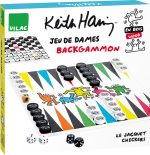 Шашки/Нарды (Le Jacquet / checkers set - Keith Haring) торг. марки "Vilac", арт. № 9228