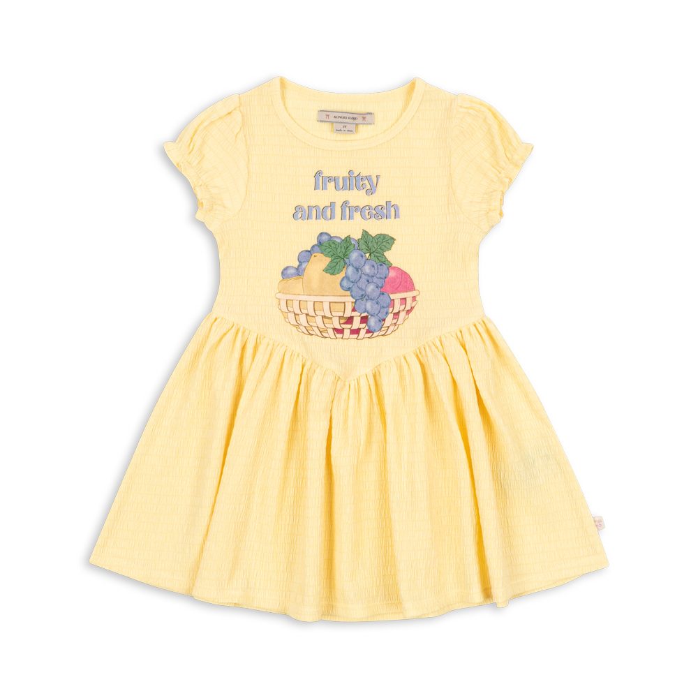 Платье для девочек (SOLILJA DRESS GRS) торг. марки "Konges Slоjd", арт. № KS105085, материал: 98% полиэстр, 2% эластан, размер: 18м. - 10л