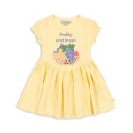Платье для девочек (SOLILJA DRESS GRS) торг. марки "Konges Slоjd", арт. № KS105085, материал: 98% полиэстр, 2% эластан, размер: 18м. - 10л
