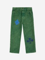 Брюки для мальчиков (Bobo Joker corduroy straight pants - GREEN,8-9 Years) торг. марки "BOBO CHOSES", арт. № B225AC08431104, материал: 100% хлопок, возраст/размер: 8-9 лет
