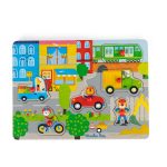 Деревянная звуковая головоломка (Wooden sound puzzle City Les Popipop) торг. марки "Moulin Roty", арт. № 661379