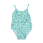 swimsuit w/ crossed straps | light blue w/ yellow flowers, 8y купальник со скрещенными бретелями | голубой с желтыми цветками