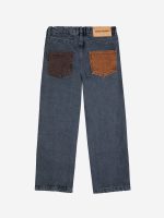 Джинсовые брюки для мальчиков (Bobo Choses color block denim pants - MULTICOLOR,10-11 Years) торг. марки "BOBO CHOSES", арт. № B225AC07899105, материал: 100% органический хлопок, возраст/размер: 10-11 лет