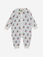 Baby Cherry all over knitted overall gift set