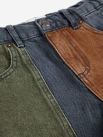 Джинсовые брюки для мальчиков (Bobo Choses color block denim pants - MULTICOLOR,10-11 Years) торг. марки "BOBO CHOSES", арт. № B225AC07899105, материал: 100% органический хлопок, возраст/размер: 10-11 лет