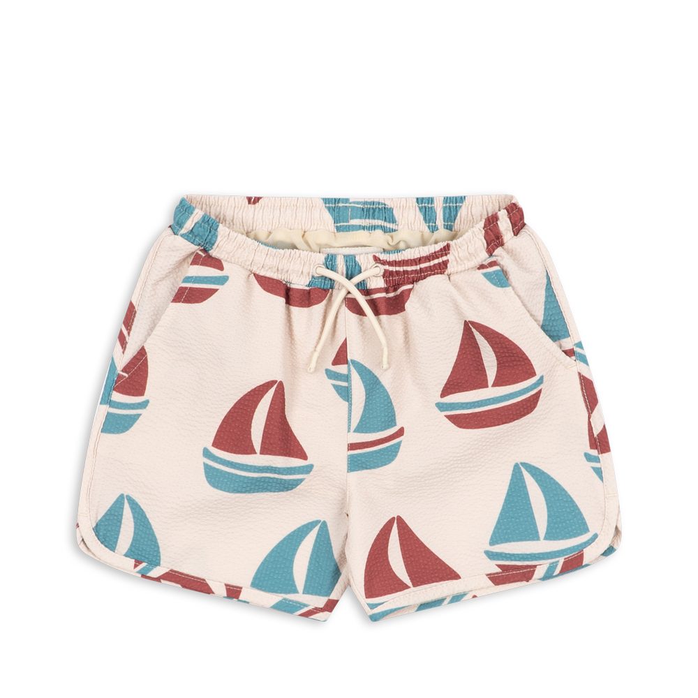 Плавки для мальчиков (SEER ASNOU SWIM SHORTS GRS) торг. марки "Konges Slоjd", арт. № KS105073, материал: 61% переработанный полиэстр, 39% полиэстр, ра