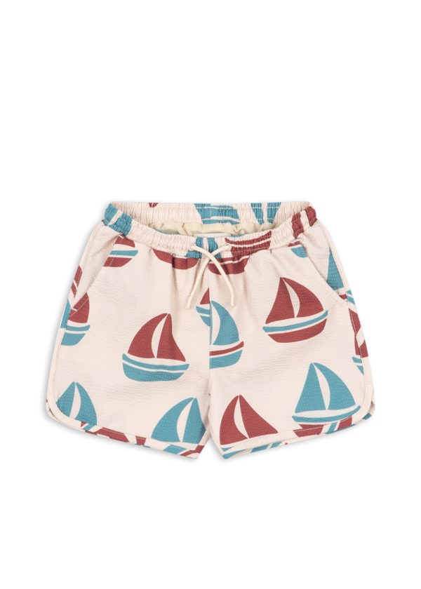 Плавки для мальчиков (SEER ASNOU SWIM SHORTS GRS) торг. марки "Konges Slоjd", арт. № KS105073, материал: 61% переработанный полиэстр, 39% полиэстр, ра