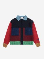 Кардиган для мальчиков (Bobo Choses Color Block cardigan - MULTICOLOR,8-9 Years) торг. марки "BOBO CHOSES", арт. № B225AC11699104, материал: 60% шерсть, 20% полиамид, 20% вискоза, возраст/размер: 8-9 лет