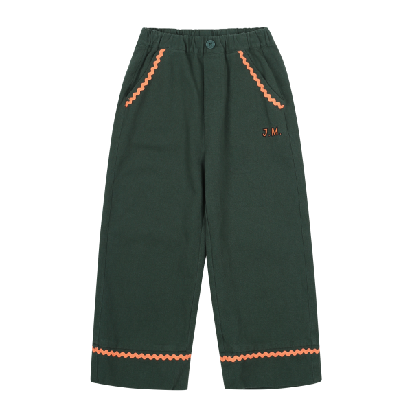 Брюки для девочек (Jellymallow ZIgzag Woven Pants_Green), торг. марки "JELLY MALLOW", арт.№ JM2520422, материал: хлопок 100%