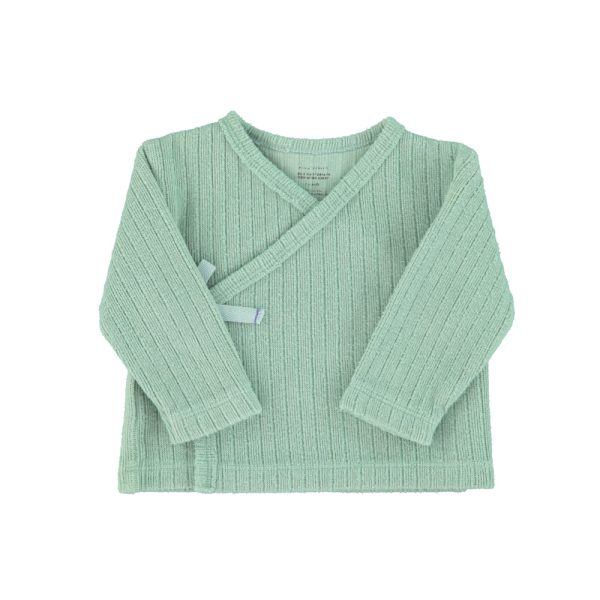 Newborn cardigan v-neck | green,3m Кардиган для новорожденных с v-образным вырезом | зеленый,