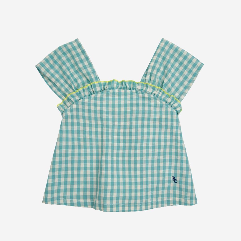 Vichy woven top| 124AC03040015