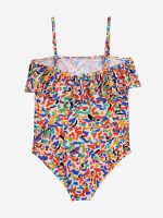 Confetti all over flounce swimsuit| 124AC14519815