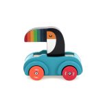 Деревянная машинка с гудком "Тукан" (Toucan beep car - Andy Westface) торг. марки "Vilac", арт. № 7426K