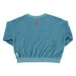 sweatshirt | blue w/ "que calor" print,, 3у толстовка | синий с принтом que Calor