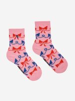 Rainbow & Ribbon Bow All Over short socks pack x 2| 124AI01219880