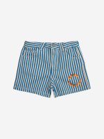 Bobo Choses Circle stripes woven shorts| 124AC08341013