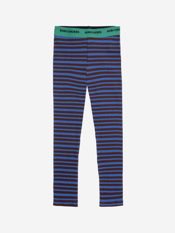 Ribbed stripes legging
