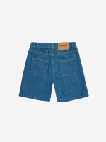 Color Block denim bermuda shorts| 124AC08646014