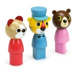 Деревянный поезд-каталка с животными (Coach pull toy) торг. марки "Vilac", арт. № 7736