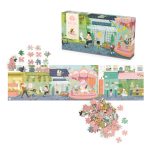 Деревянный пазл (10 rue des Lilas puzzle (350 pcs) Les Parisiennes) торг. марки "Moulin Roty", арт. №642442