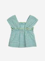 Vichy woven top| 124AC03040015